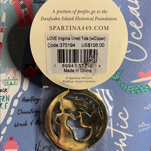 NWT Spartina 449 VA Map Bag - Picture 3 of 10